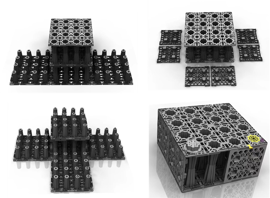 雨水管理系统-雨水收集回用地埋系统PP模块安装